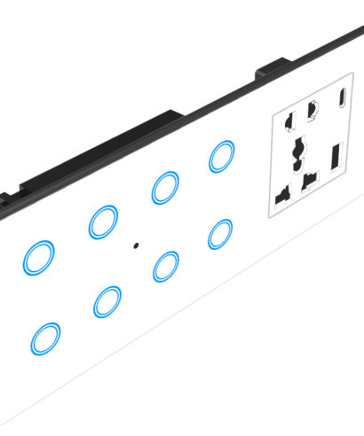 AURELIA 8 Module –   8 Switch + 1 Universal Socket