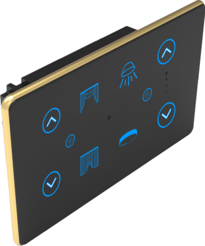 AURELIA 4 Module – 2 Switch + 2 Fan + 1 Curtain