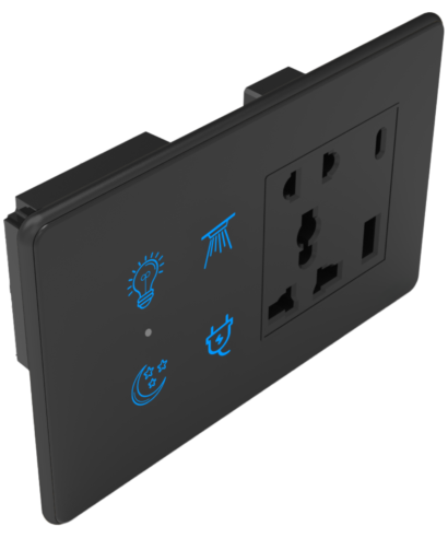 AURELIA 4 Module –  4 Switch + 5 Pin Universal Socket