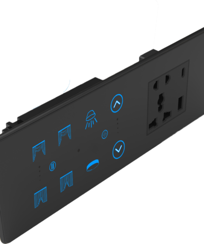 AURELIA 8 Module –   2 Switch  + 1 Fan + 2 Curtain + 1 Universal Socket