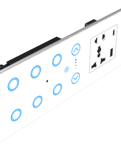 AURELIA 8 Module –   6 Switch  + 1 Fan + 1 Universal Socket