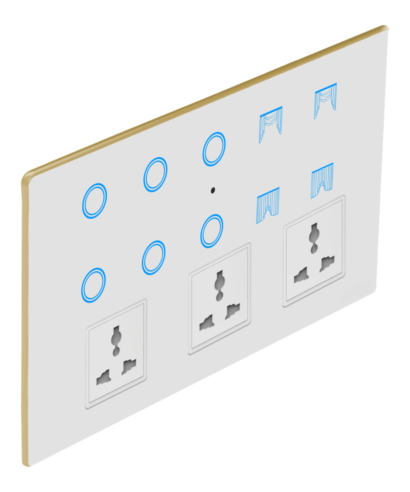 AURELIA 12 Module –   6 Switch + 2 Curtain + 3 Universal Socket